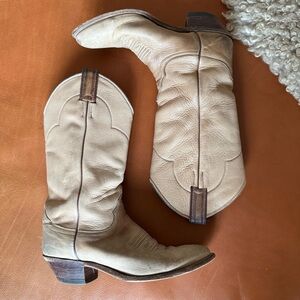 Vintage Leather Cowboy Boots